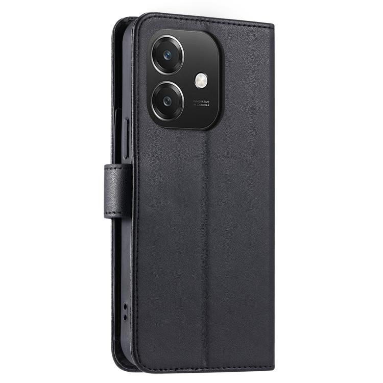 For OPPO A3 4G / 5G / A60 5G Ring Buckle Rhombic Leather Phone Case
