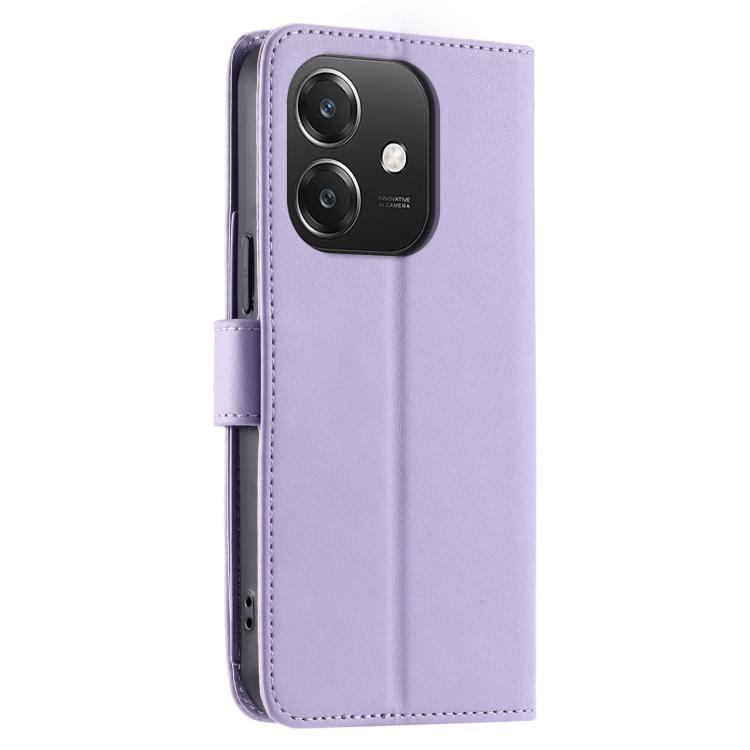 For OPPO A3 4G / 5G / A60 5G Ring Buckle Rhombic Leather Phone Case