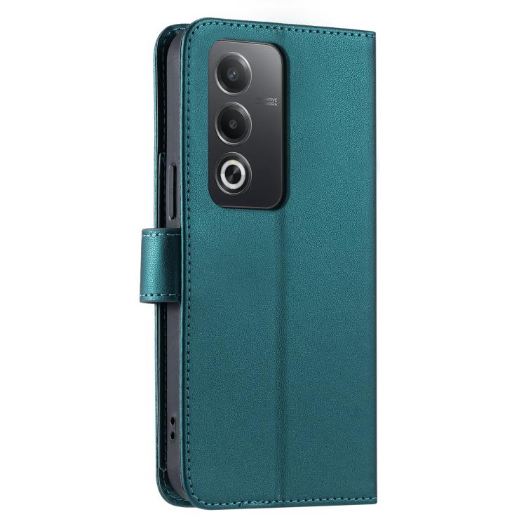 For OPPO A80 5G / A3 Pro Ring Buckle Rhombic Leather Phone Case