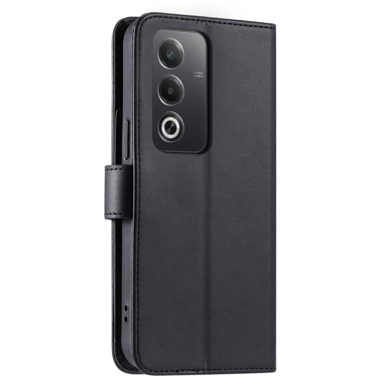 For OPPO A80 5G / A3 Pro Ring Buckle Rhombic Leather Phone Case