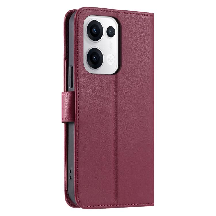 For OPPO Reno13 5G Ring Buckle Rhombic Leather Phone Case