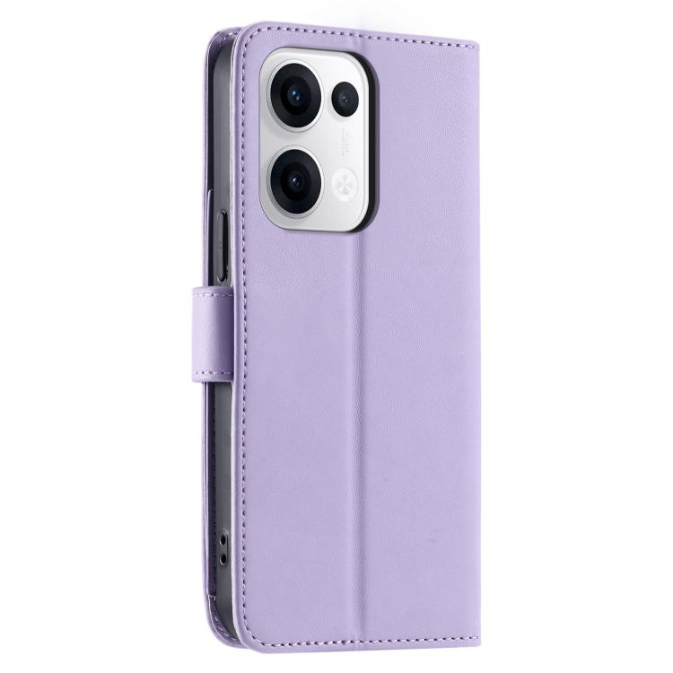 For OPPO Reno13 5G Ring Buckle Rhombic Leather Phone Case