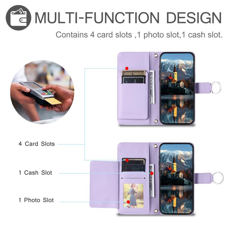For OPPO Reno13 5G Ring Buckle Rhombic Leather Phone Case