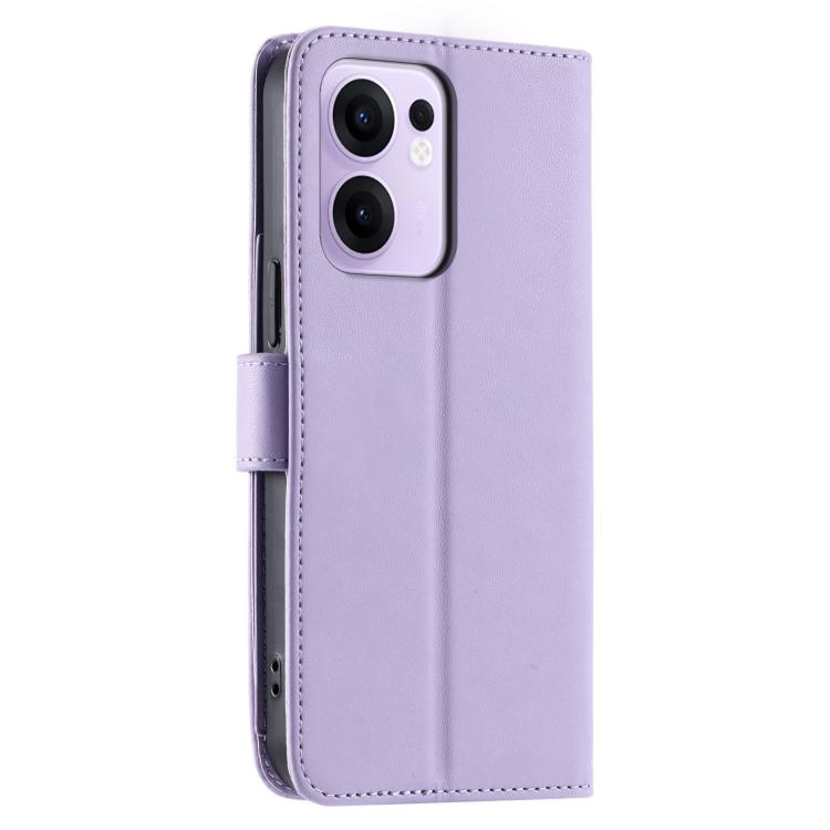 For OPPO Reno13 F 5G Global / 4G India Ring Buckle Rhombic Leather Phone Case