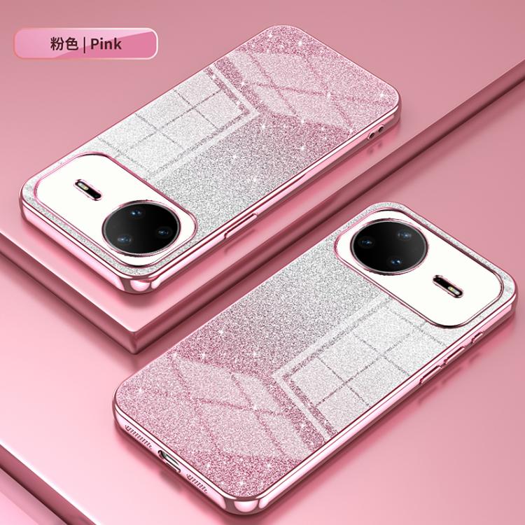 For Huawei nova 15 Pro Gradient Glitter Powder Electroplated Phone Case