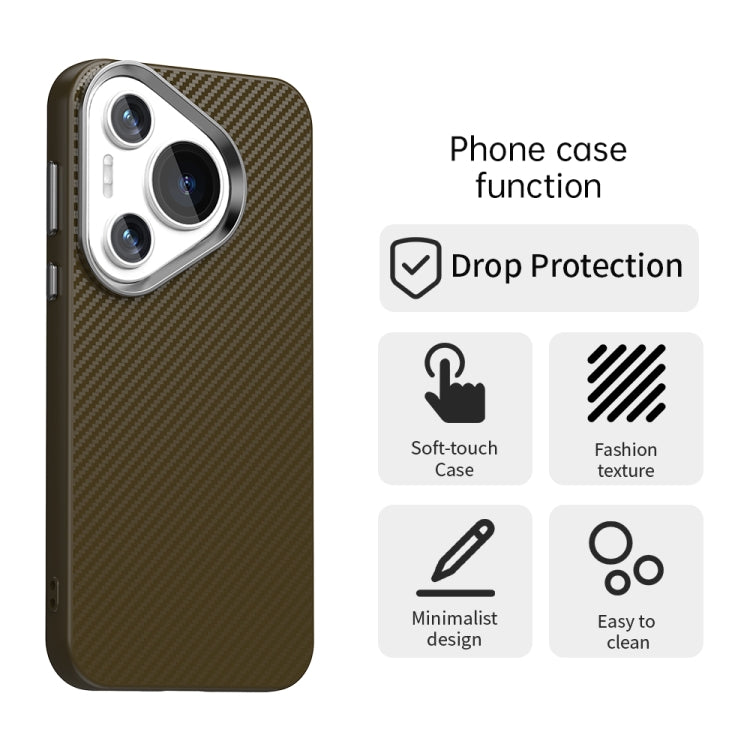 For Huawei Pura 70 Carbon Fiber Series IMD Phone Case