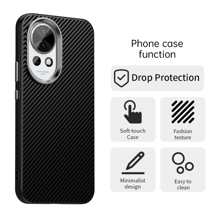 For Huawei nova 12 Carbon Fiber Series IMD Phone Case