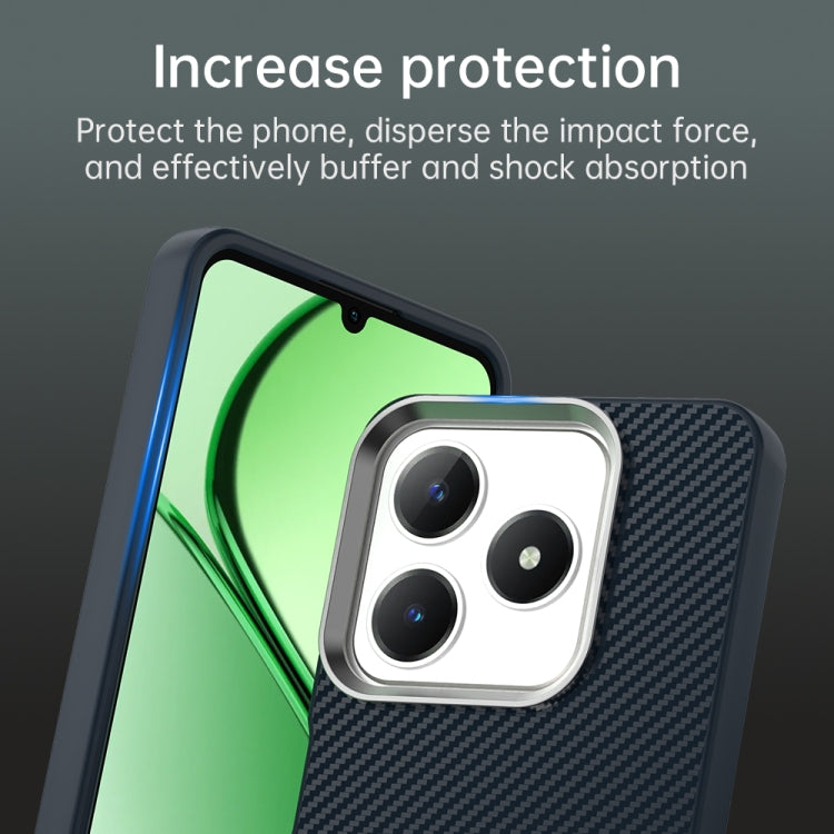 For Realme C63 4G Carbon Fiber Series IMD Phone Case