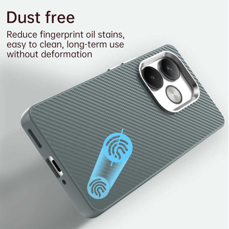 For Realme GT 6T Carbon Fiber Series IMD Phone Case