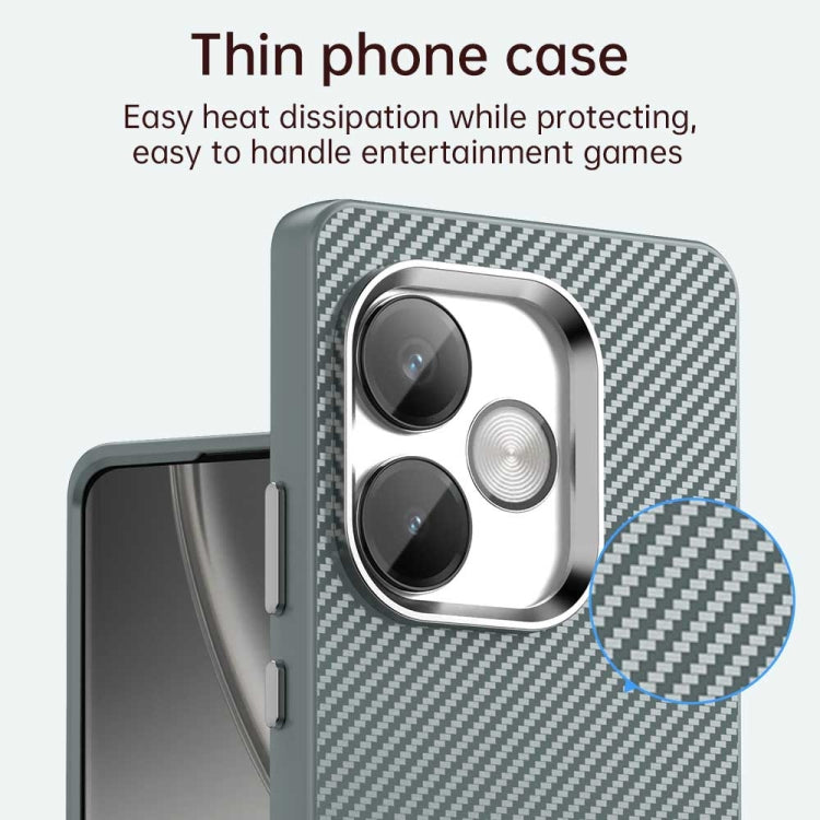 For Realme GT 6T Carbon Fiber Series IMD Phone Case