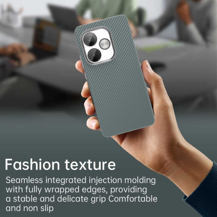 For Realme GT 6T Carbon Fiber Series IMD Phone Case