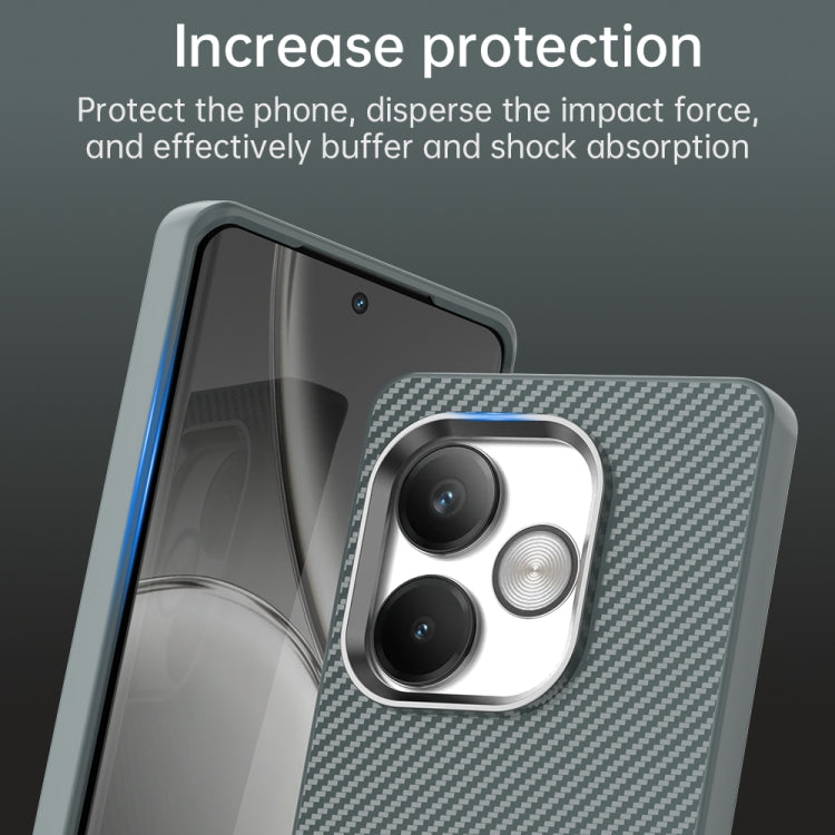For Realme GT 6T Carbon Fiber Series IMD Phone Case
