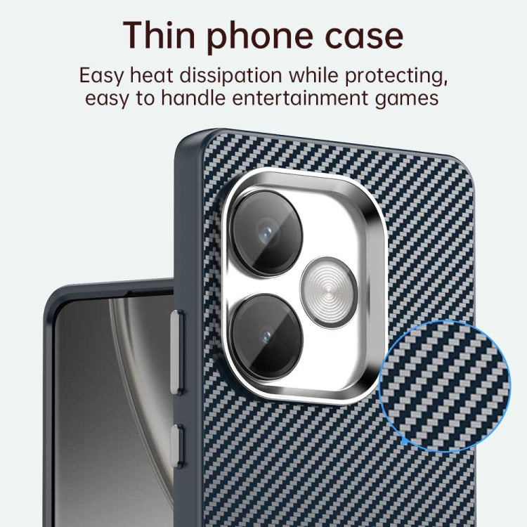 For Realme GT 6T Carbon Fiber Series IMD Phone Case