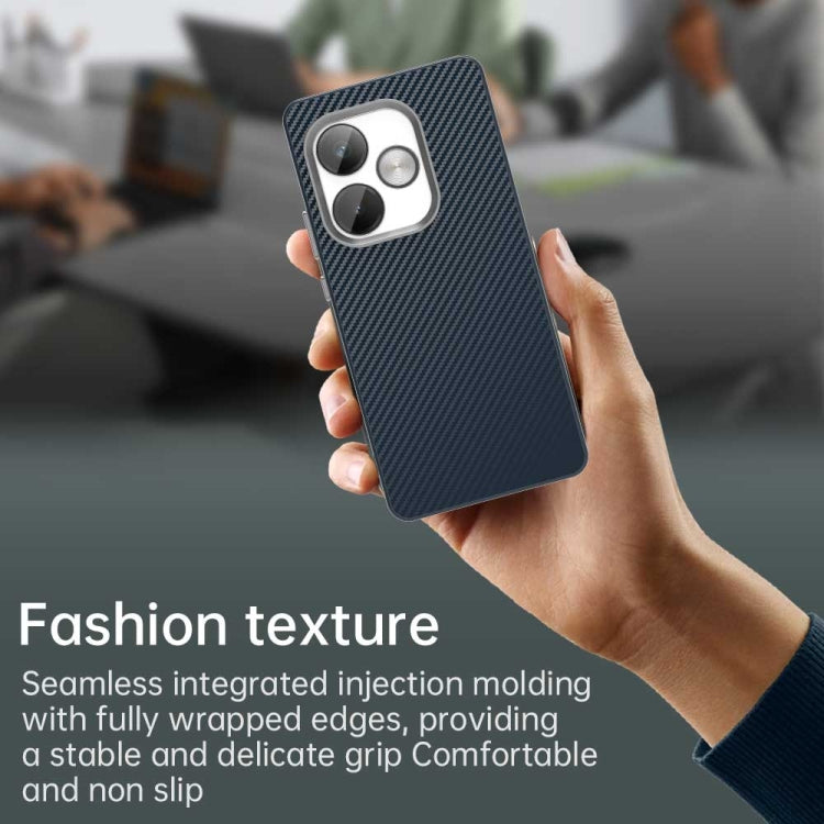 For Realme GT 6T Carbon Fiber Series IMD Phone Case