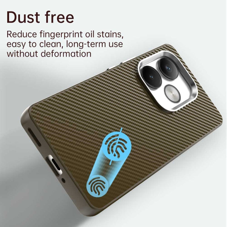 For Realme GT 6T Carbon Fiber Series IMD Phone Case