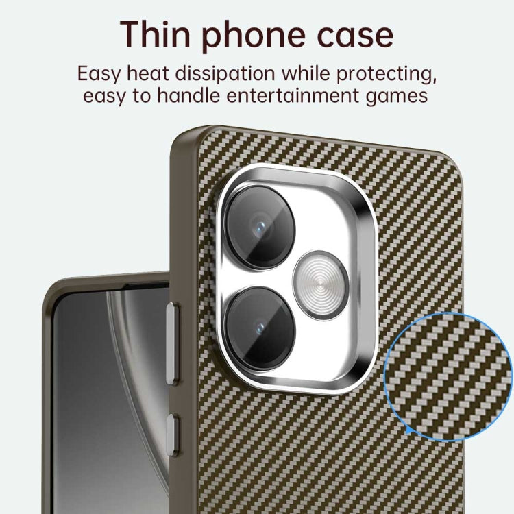 For Realme GT 6T Carbon Fiber Series IMD Phone Case