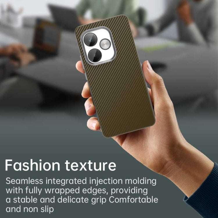 For Realme GT 6T Carbon Fiber Series IMD Phone Case