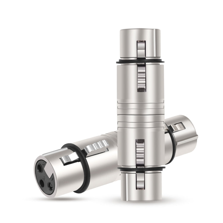LZ1111 3Pin XLR Female to Female Adapter - Silver