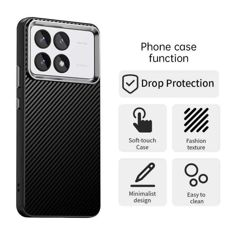 For Redmi K70 Carbon Fiber Series IMD Phone Case