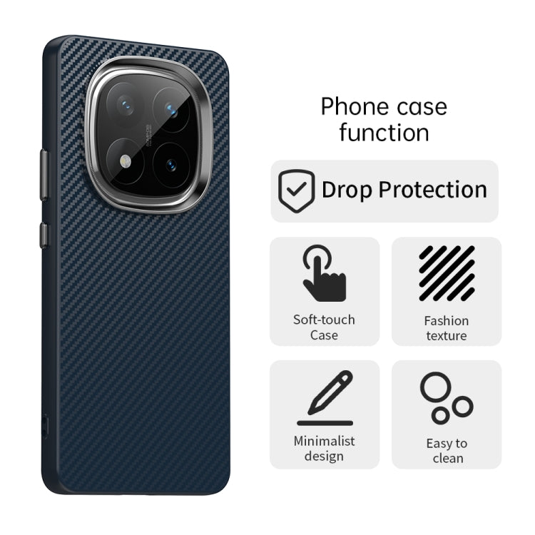 For Redmi Note 14 Pro+ 5G Carbon Fiber Series IMD Phone Case