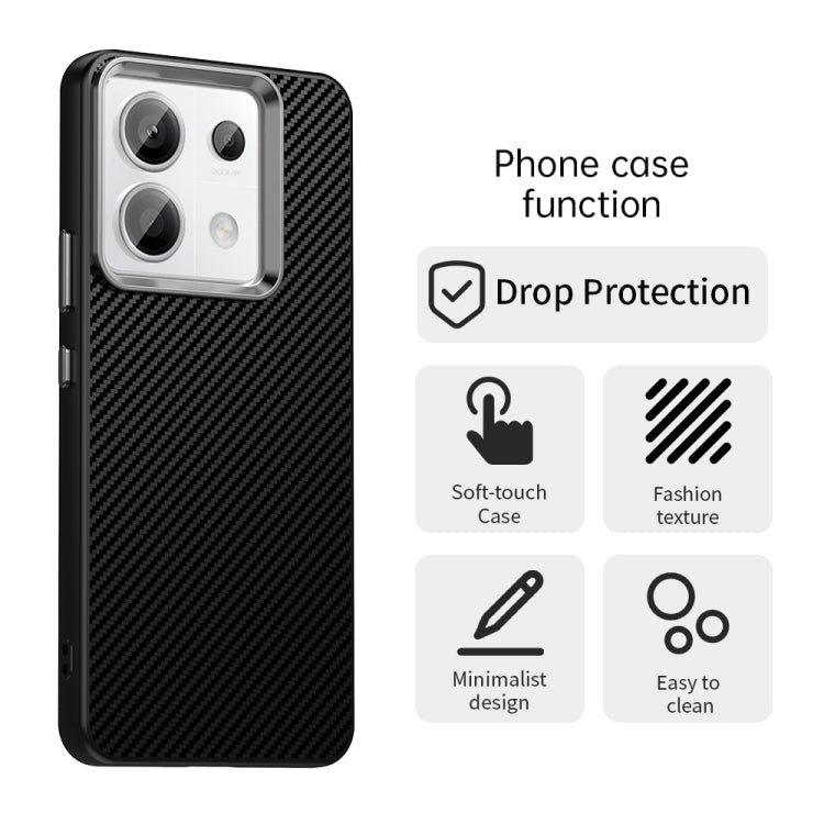 For Redmi Note 13 Pro 5G Carbon Fiber Series IMD Phone Case
