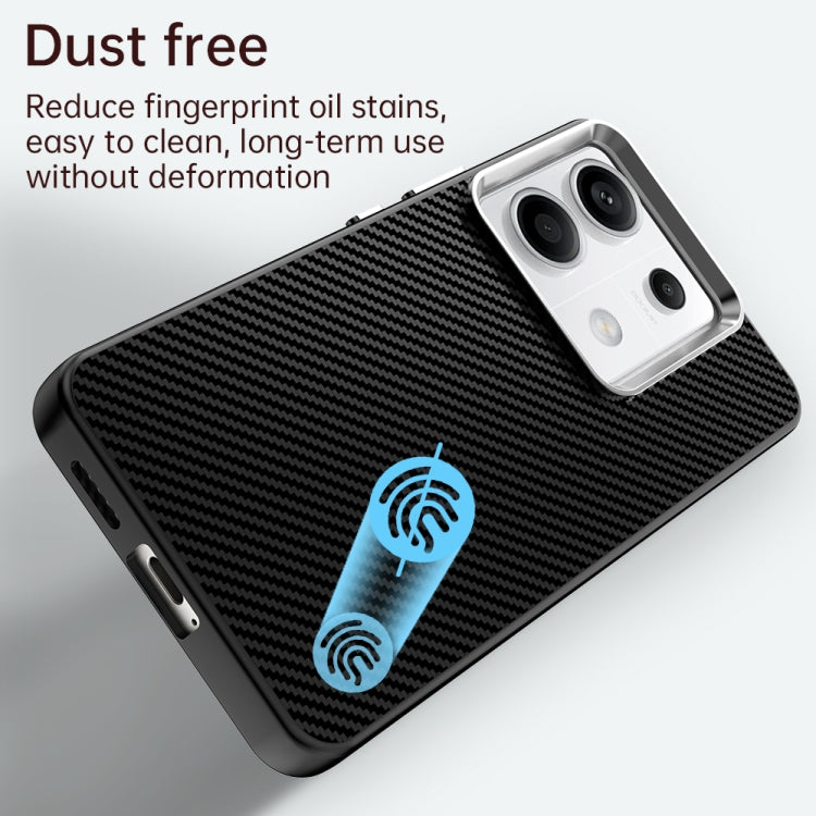For Redmi Note 13 Pro 5G Carbon Fiber Series IMD Phone Case