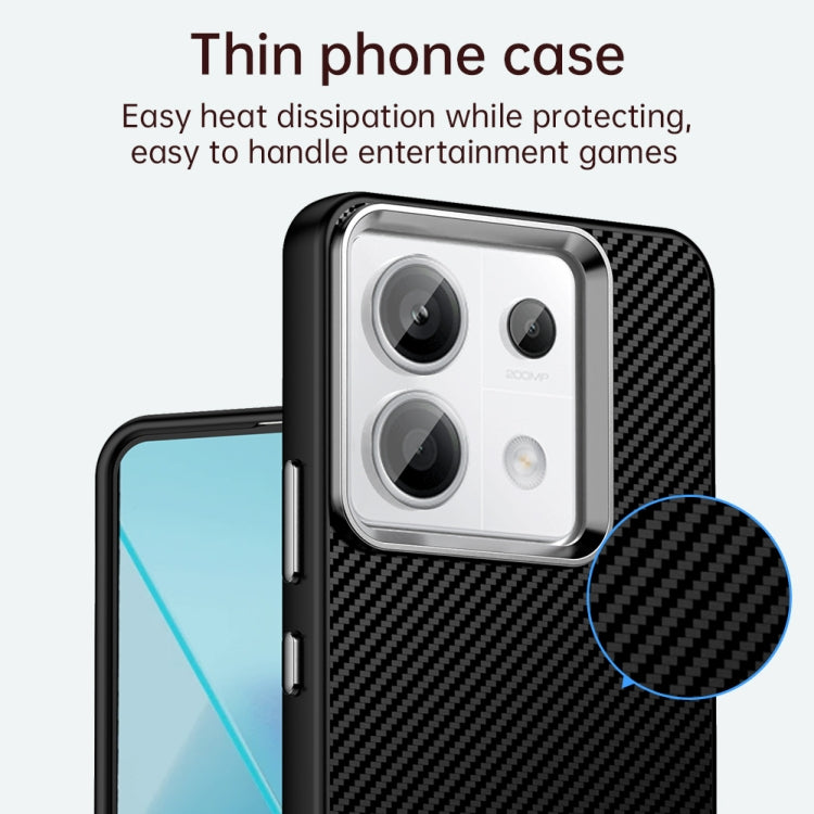 For Redmi Note 13 Pro 5G Carbon Fiber Series IMD Phone Case