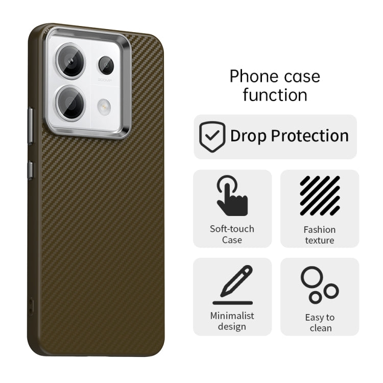 For Redmi Note 13 Pro 5G Carbon Fiber Series IMD Phone Case