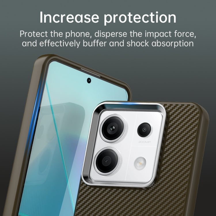 For Redmi Note 13 Pro 5G Carbon Fiber Series IMD Phone Case
