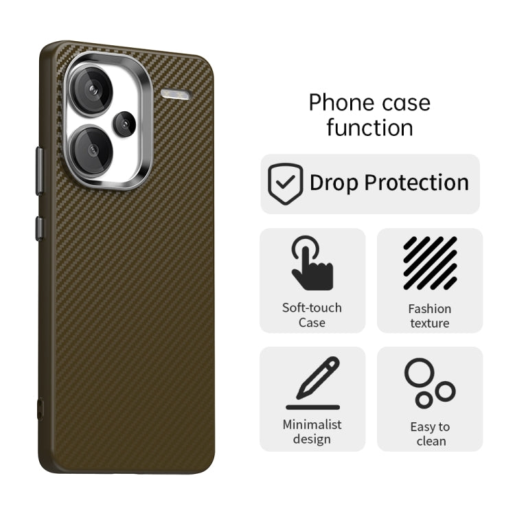 For Redmi Note 13 Pro+ Carbon Fiber Series IMD Phone Case