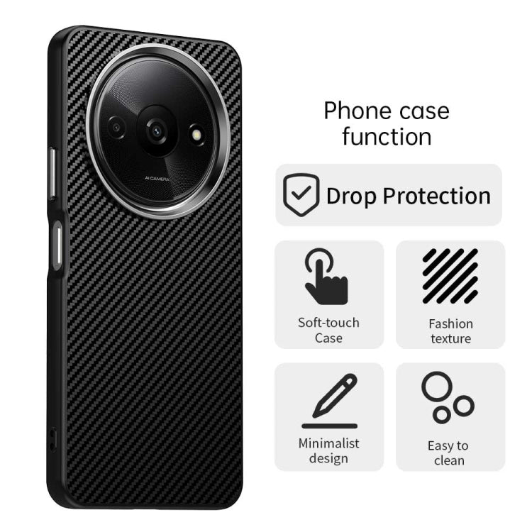 For Redmi A3 Carbon Fiber Series IMD Phone Case