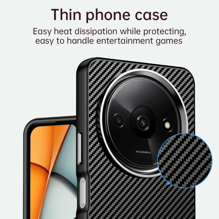 For Redmi A3 Carbon Fiber Series IMD Phone Case