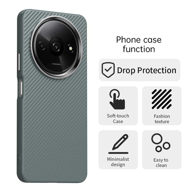 For Redmi A3 Carbon Fiber Series IMD Phone Case