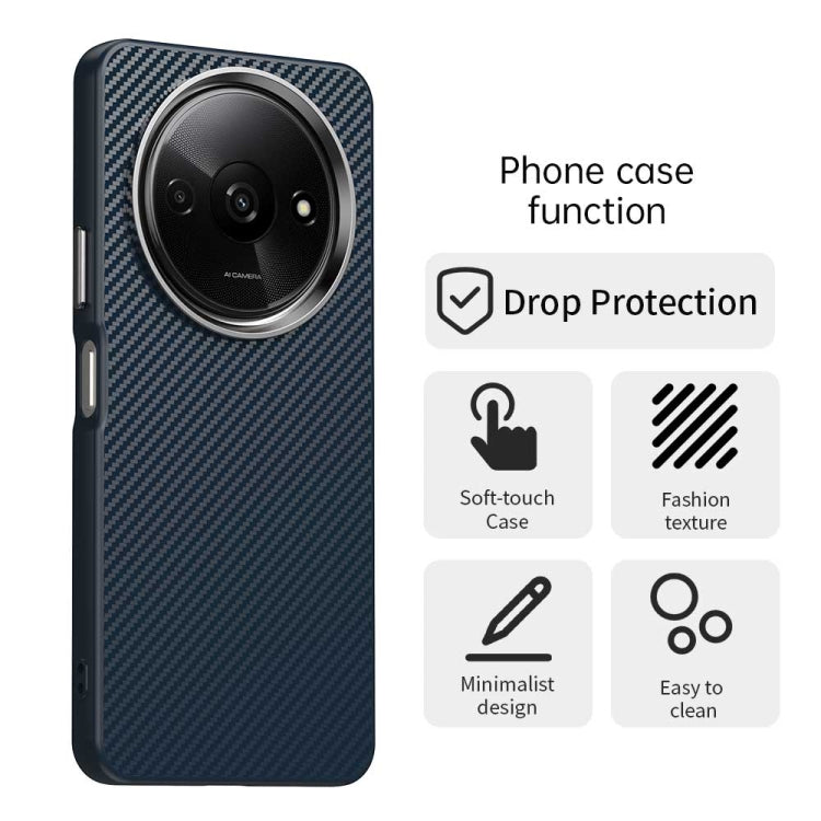 For Redmi A3 Carbon Fiber Series IMD Phone Case
