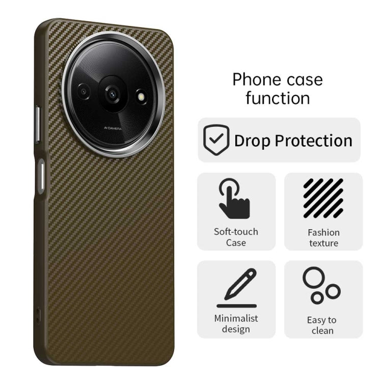 For Redmi A3 Carbon Fiber Series IMD Phone Case