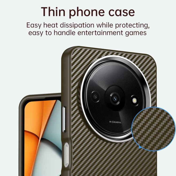 For Redmi A3 Carbon Fiber Series IMD Phone Case