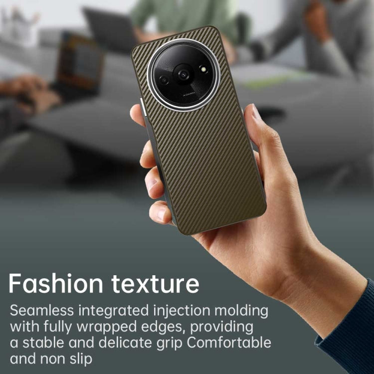 For Redmi A3 Carbon Fiber Series IMD Phone Case
