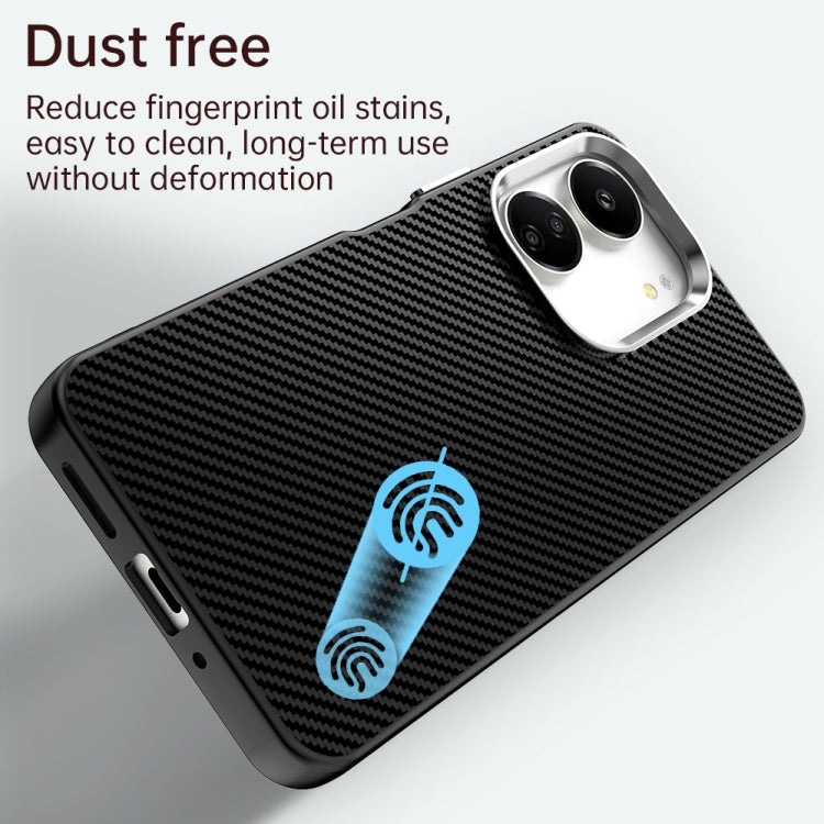 For Redmi 13C 4G Carbon Fiber Series IMD Phone Case