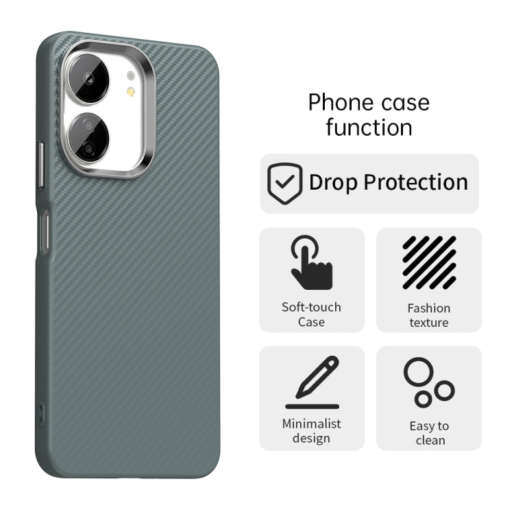 For Redmi 13C 4G Carbon Fiber Series IMD Phone Case