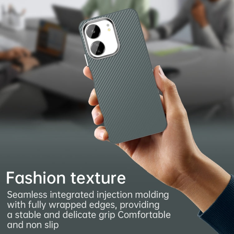 For Redmi 13C 4G Carbon Fiber Series IMD Phone Case