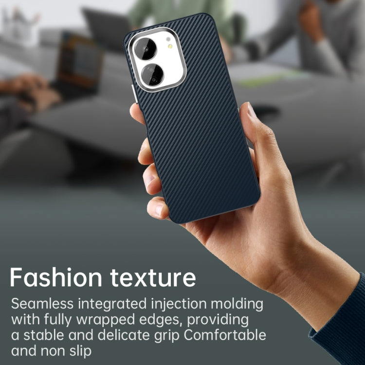 For Redmi 13C 4G Carbon Fiber Series IMD Phone Case
