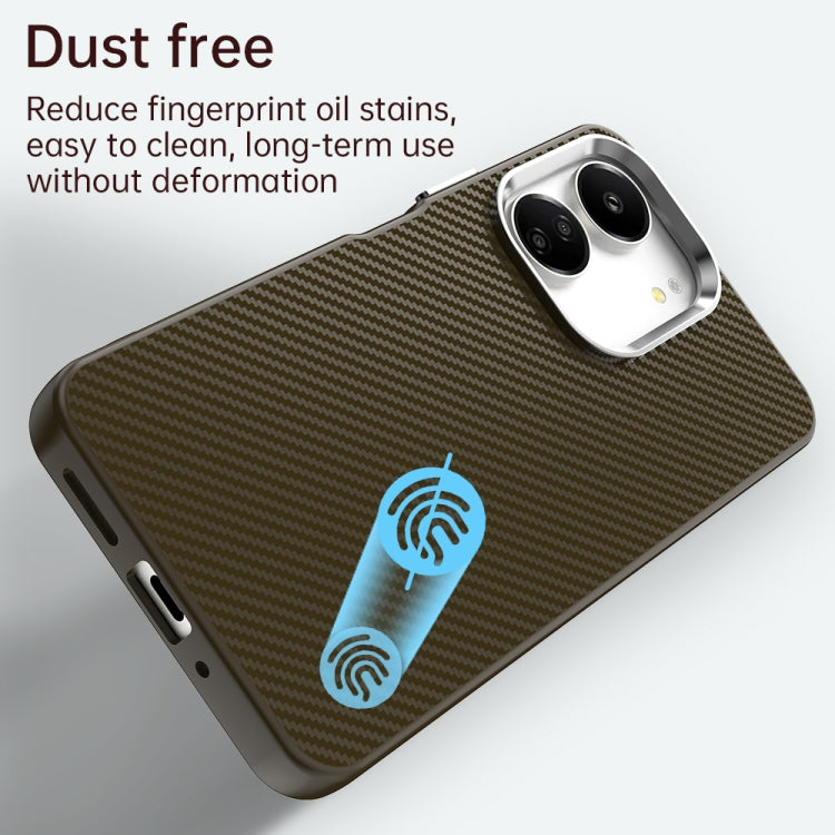 For Redmi 13C 4G Carbon Fiber Series IMD Phone Case