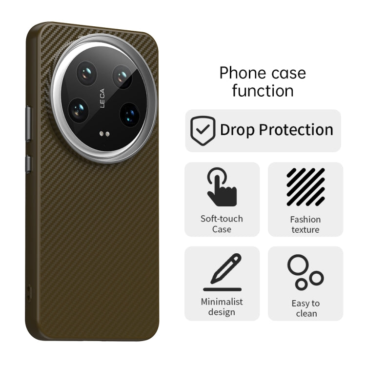 For Xiaomi 14 Ultra Carbon Fiber Series IMD Phone Case