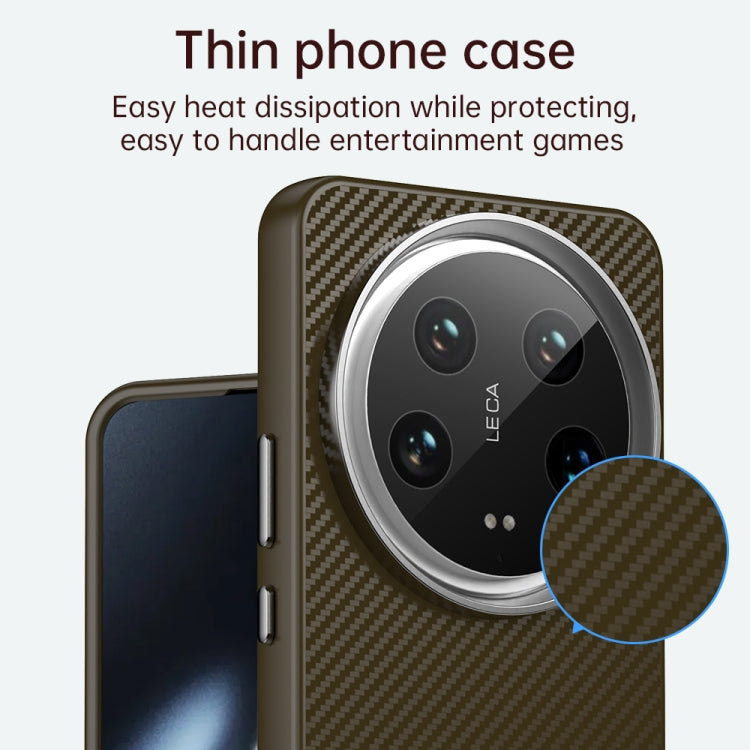 For Xiaomi 14 Ultra Carbon Fiber Series IMD Phone Case