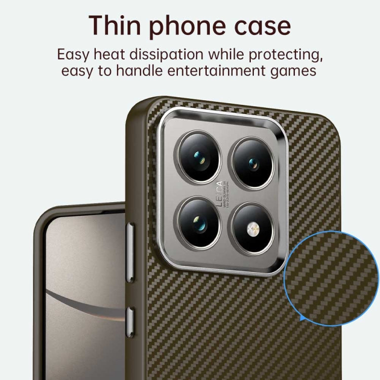 For Xiaomi 14T Pro Carbon Fiber Series IMD Phone Case