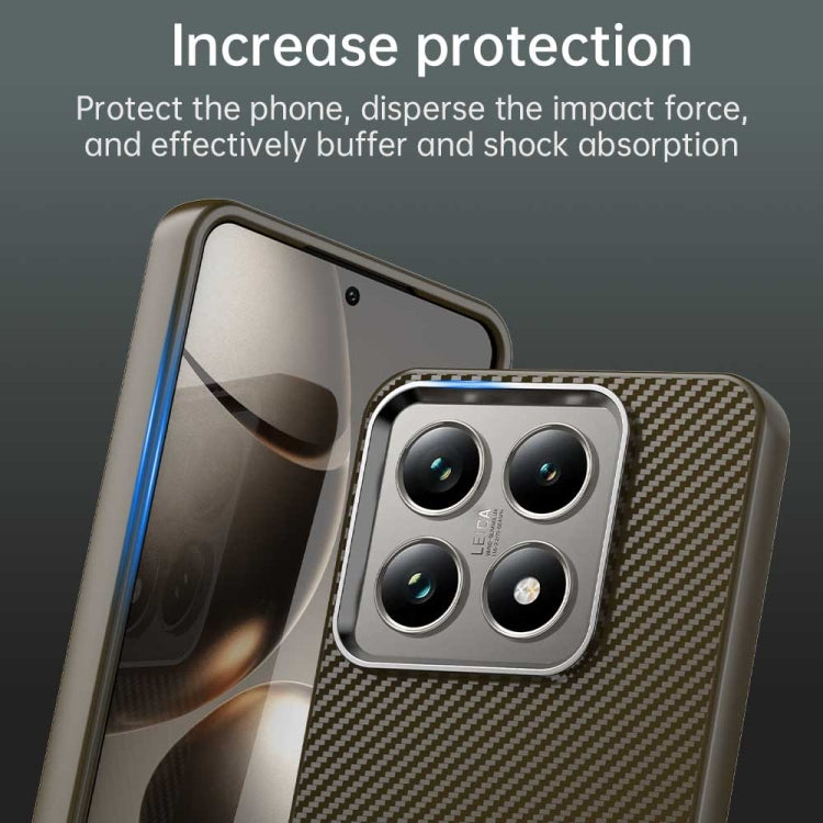 For Xiaomi 14T Pro Carbon Fiber Series IMD Phone Case