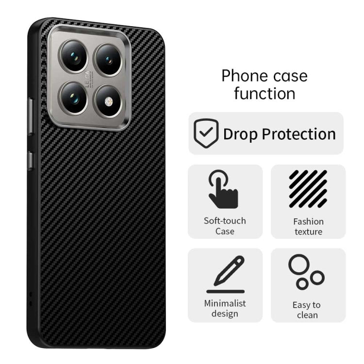 For Xiaomi 14T Carbon Fiber Series IMD Phone Case