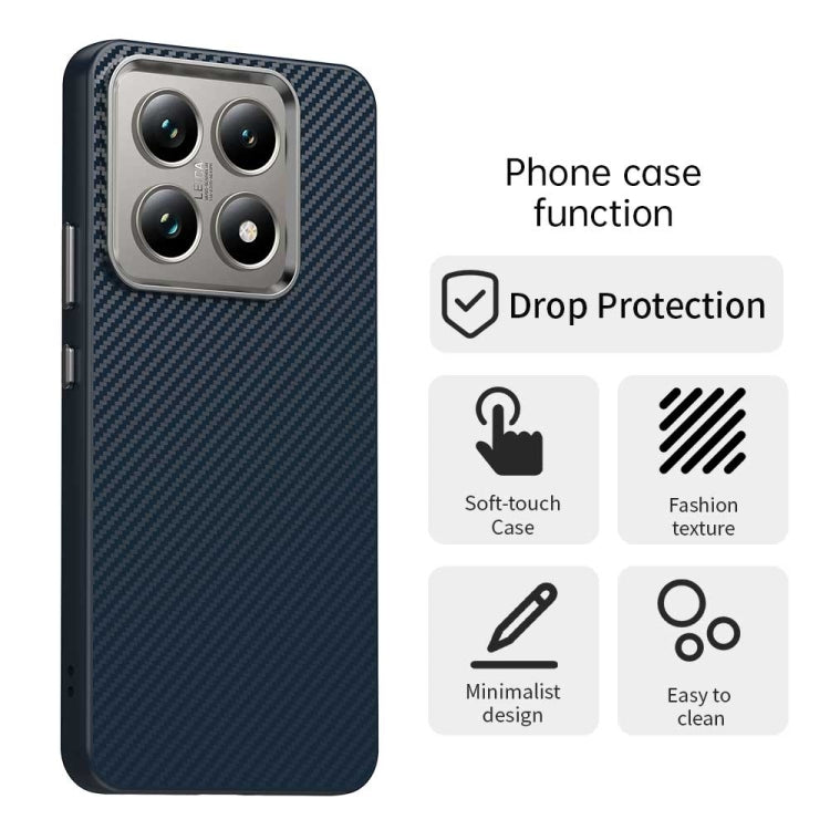 For Xiaomi 14T Carbon Fiber Series IMD Phone Case