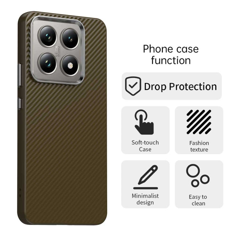 For Xiaomi 14T Carbon Fiber Series IMD Phone Case