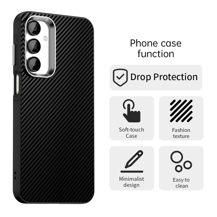 For Samsung Galaxy A16 5G Carbon Fiber Series IMD Phone Case